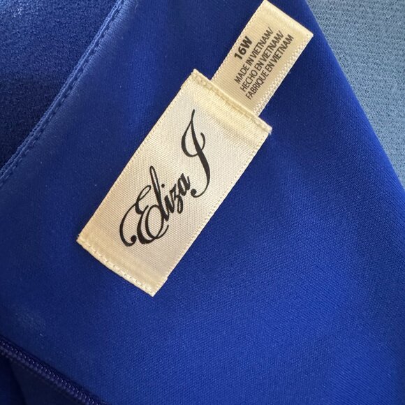 Eliza J Cobalt Blue Sheath Dress with Princess Seams and Pockets 16W - Picture 4 of 4